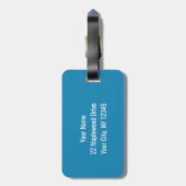 Tropische gezinshereniging bagagelabel (Achterkant verticaal)