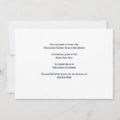 Tropische gezinshereniging van de keizerpalm kaart (Achterkant)