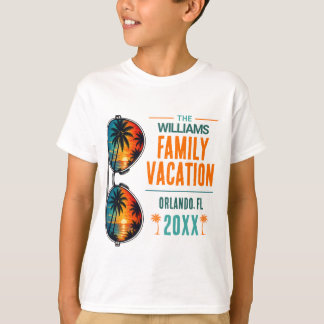 Tropische gezinsvakantie bij elkaar passende kids t-shirt