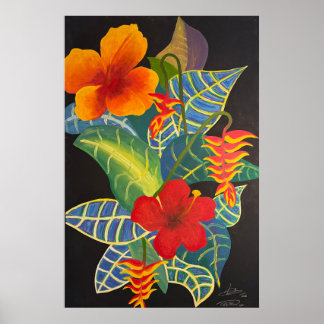 Tropische Ginger Flower Poster @3dudes1life