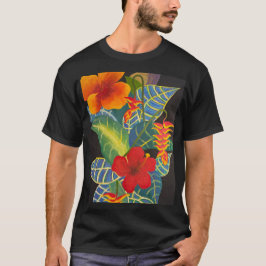 Tropische Ginger Flower T-Shirt @3dudes1life
