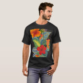 Tropische Ginger Flower T-Shirt @3dudes1life (Voorkant volledig)