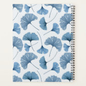 Tropische Ginkgo Foliage Dusty Blue Wedding Planne Planner (Achterkant)