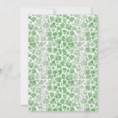 Tropische Giraffe en Baby Baby shower Kaart (Achterkant)