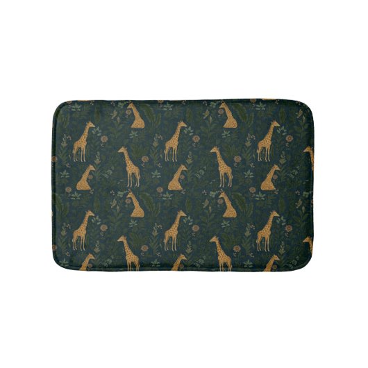 Tropische Giraffe Hangout Badmat (Voorkant)