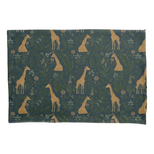 Tropische Giraffe Hangout Kussensloop (Voorkant)