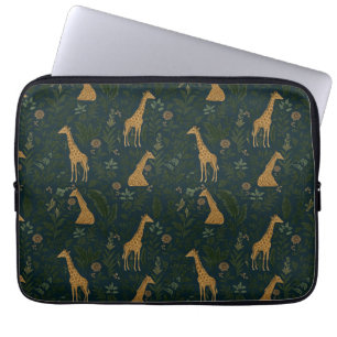 Tropische Giraffe Hangout Laptop Sleeve