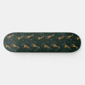 Tropische Giraffe Hangout Persoonlijk Skateboard (Horizontaal)
