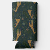 Tropische Giraffe Hangout Seltzer Blikjeskoeler (Achterkant)