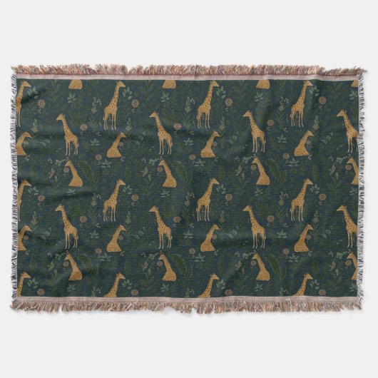 Tropische Giraffe Hangplek Deken (Voorkant)