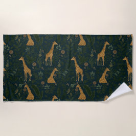 Tropische Giraffe Hangplek Strandlaken