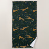 Tropische Giraffe Hangplek Strandlaken (Voorkant)
