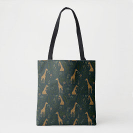Tropische Giraffe Hangplek Tote Bag