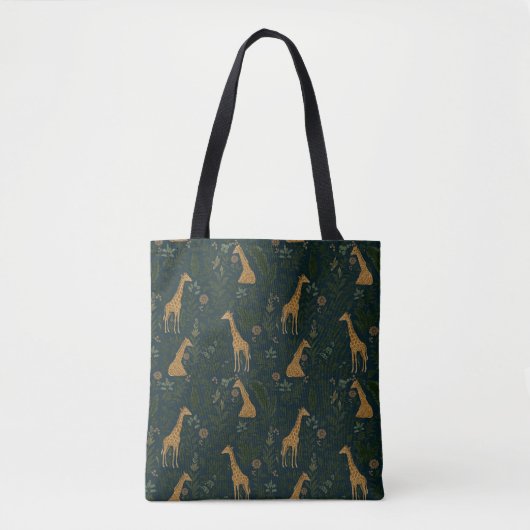 Tropische Giraffe Hangplek Tote Bag (Voorkant)