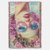 Tropische Glamour Queen Deken (Voorkant Verticaal)