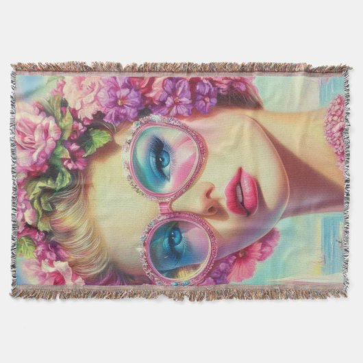 Tropische Glamour Queen Deken (Voorkant)