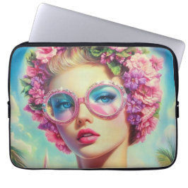 Tropische Glamour Queen Laptop Sleeve