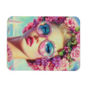 Tropische Glamour Queen Magneet (Horizontaal)