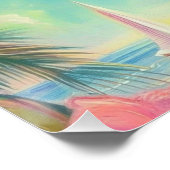 Tropische Glamour Queen Perfect Poster (Hoek)