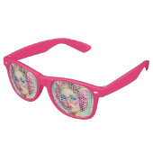 Tropische Glamour Queen Retro Zonnebril (Gekanteld)