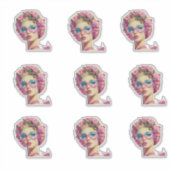 Tropische Glamour Queen Sticker (Voorkant)