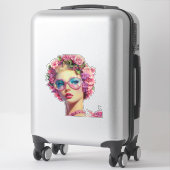 Tropische Glamour Queen Sticker (Koffer)