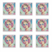 Tropische Glamour Queen Sticker (Voorkant)