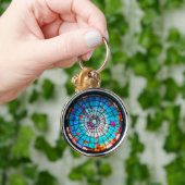 tropische Glas in lood oceaan Sleutelhanger (Hand)