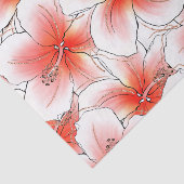 Tropische Glitter Hibiscus Hawaiiaans Tissuepapier (Detail)