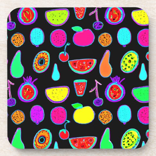 Tropische gloed explosie bier onderzetter (Voorkant)