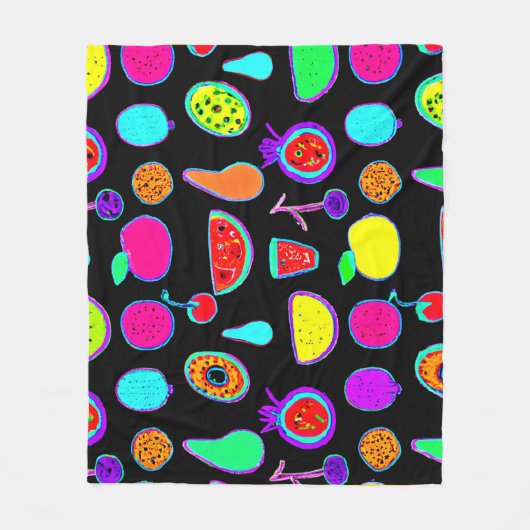 Tropische gloed explosie fleece deken (Voorkant)