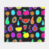 Tropische gloed explosie fleece deken (Voorkant (Horizontaal))