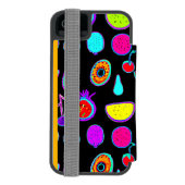 Tropische gloed explosie incipio iPhone portemonnee hoesje (Agenda Achterkant)