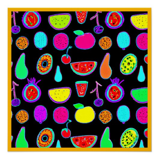 Tropische gloed explosie perfect poster (Voorkant)