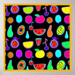 Tropische gloed explosie poster