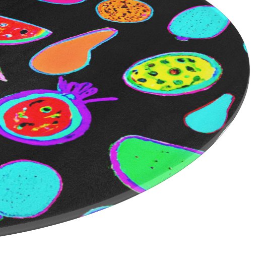 Tropische gloed explosie snijplank (Hoek)