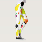 Tropische gloed neon vrucht patroon leggings (Rechts)