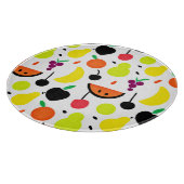 Tropische gloed neon vrucht patroon snijplank (Hoek)