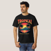 tropische gloed t-shirt (Voorkant volledig)