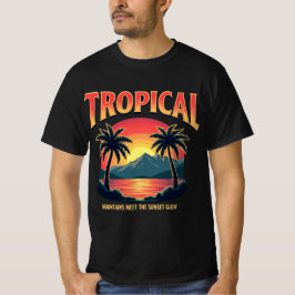 tropische gloed t-shirt