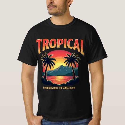 tropische gloed t-shirt (Voorkant)