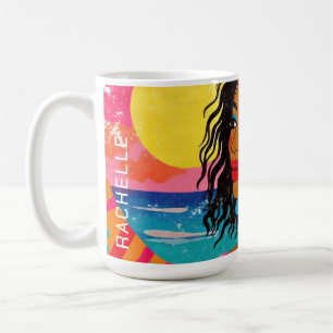 Tropische Godin - Levendig Pop Art Koffiemok