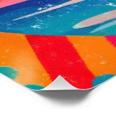 Tropische Godin - Levendig Pop Art Perfect Poster (Hoek)