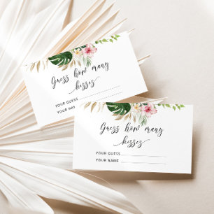 Tropische gok hoeveel kussen er in het spel zijn informatiekaartje