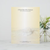 Tropische Gold Ocean Waves Business Stationery (Staand voorkant)