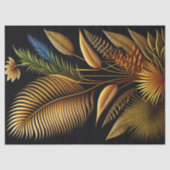 Tropische Gold Reeds Artwork Groot Tissuepapier (Voorkant)