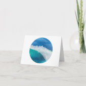 Tropische golf bedankkaart (Voorkant)