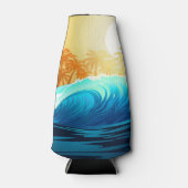 Tropische golf bij zonsopgang flesjeskoeler (Voorkant)