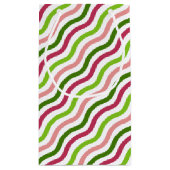 Tropische Golf Eenvoudige Stripe Gift Bag Klein Cadeauzakje (Achterkant)