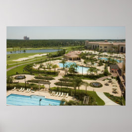 Tropische Golf Resort Print